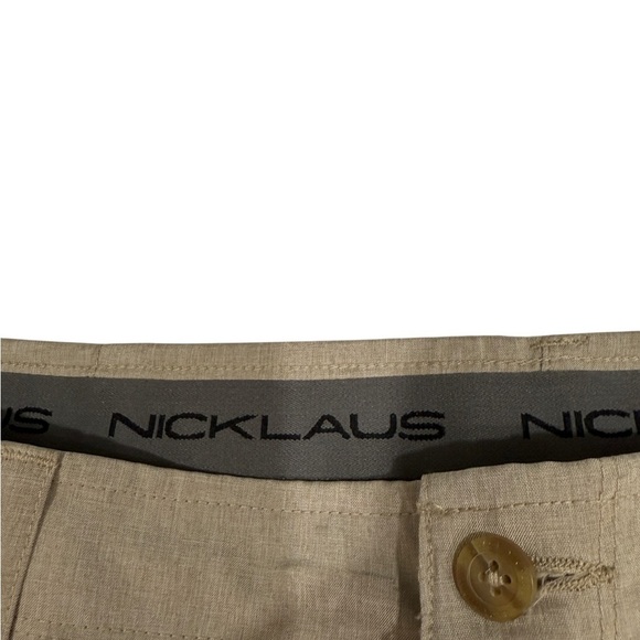 Jack Nicklaus Golf Shorts Size 38 5 Pockets Lightweight Tan Performance Walking - Picture 2 of 7